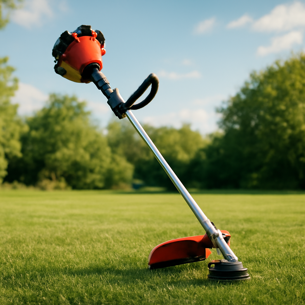 Rasentrimmer – Anwendung im Garten (AI)