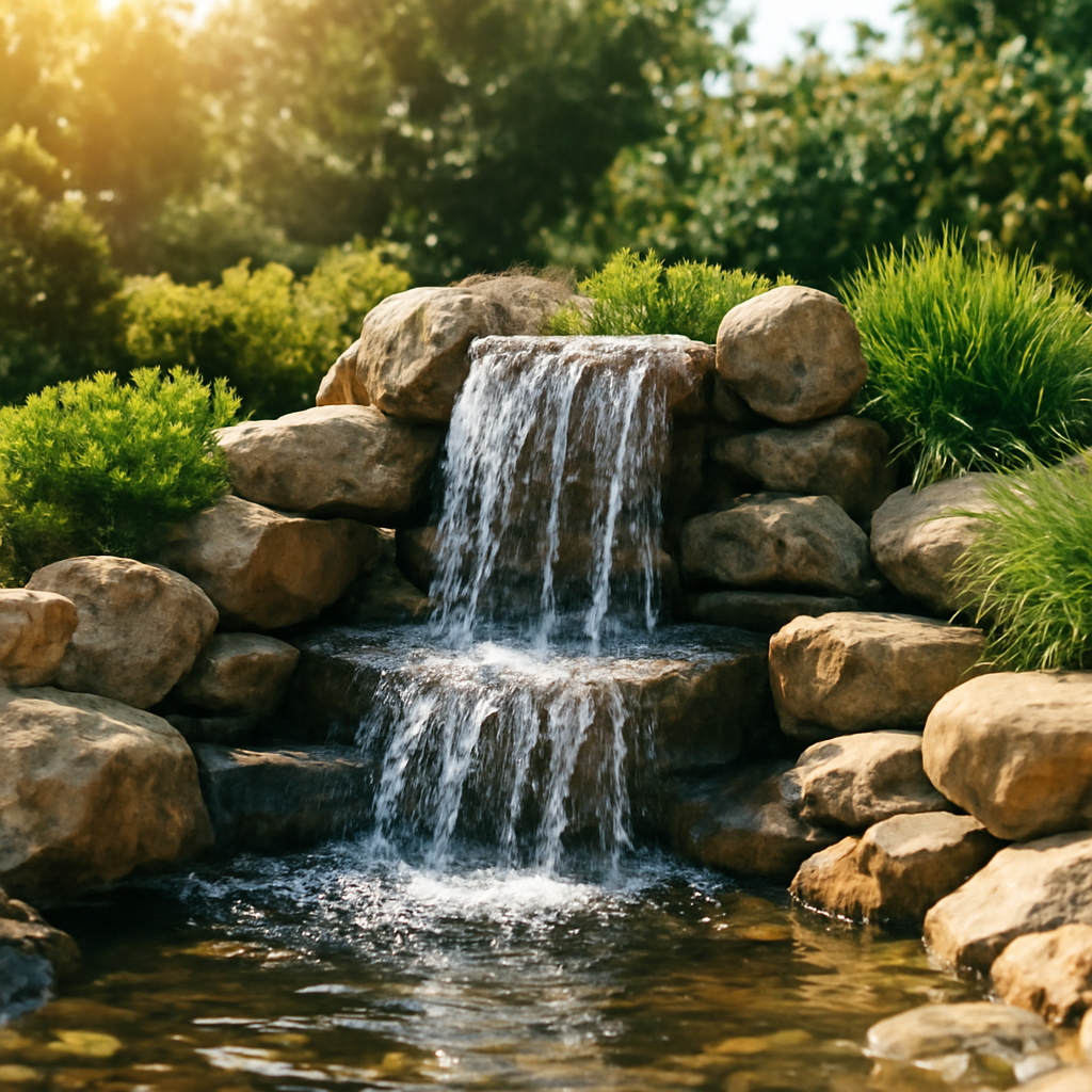 Rasentrimmer – Anwendung im Garten (KI)