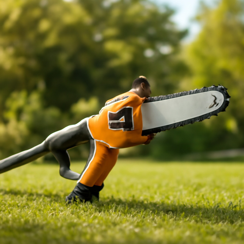 Rasentrimmer – Anwendung im Garten (AI)