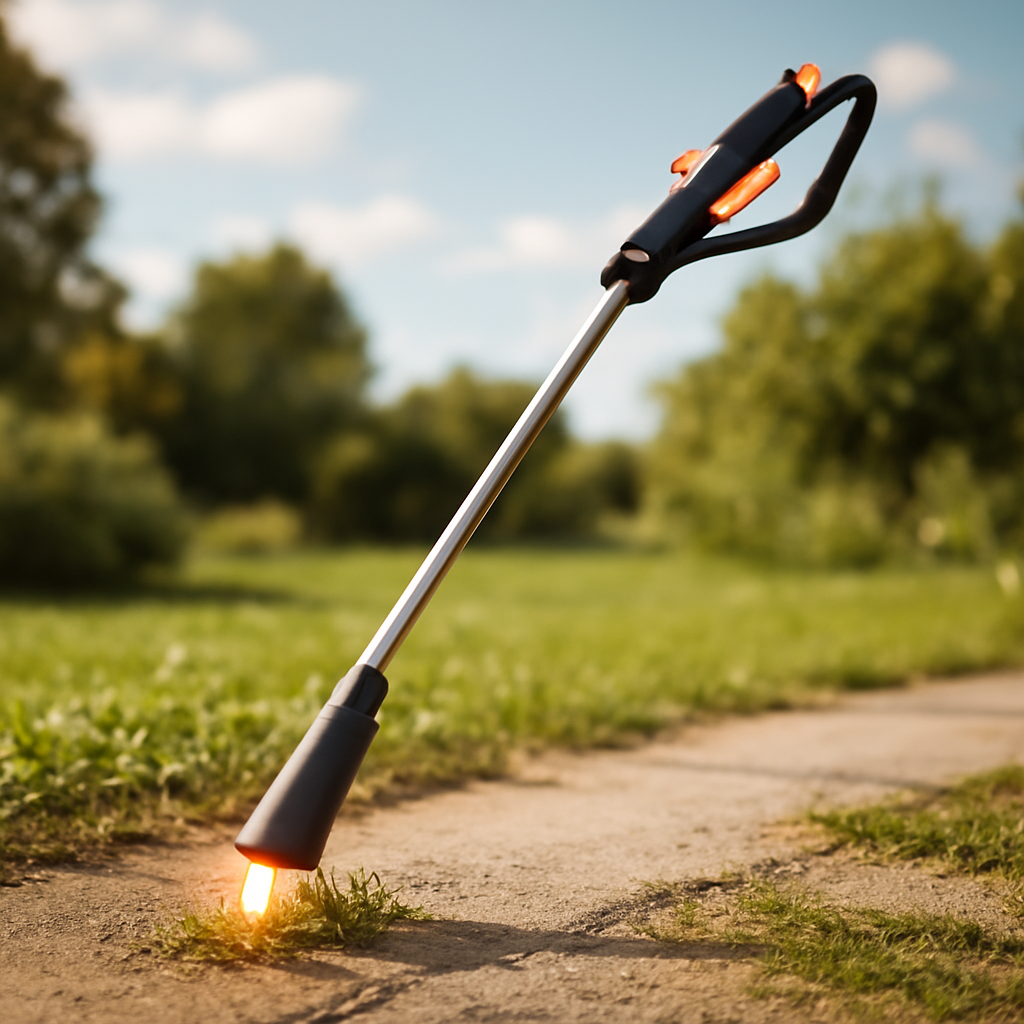 Rasentrimmer – Anwendung im Garten (AI)