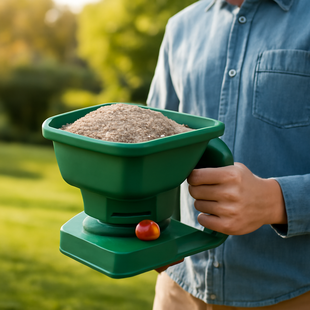 Rasentrimmer – Anwendung im Garten (AI)