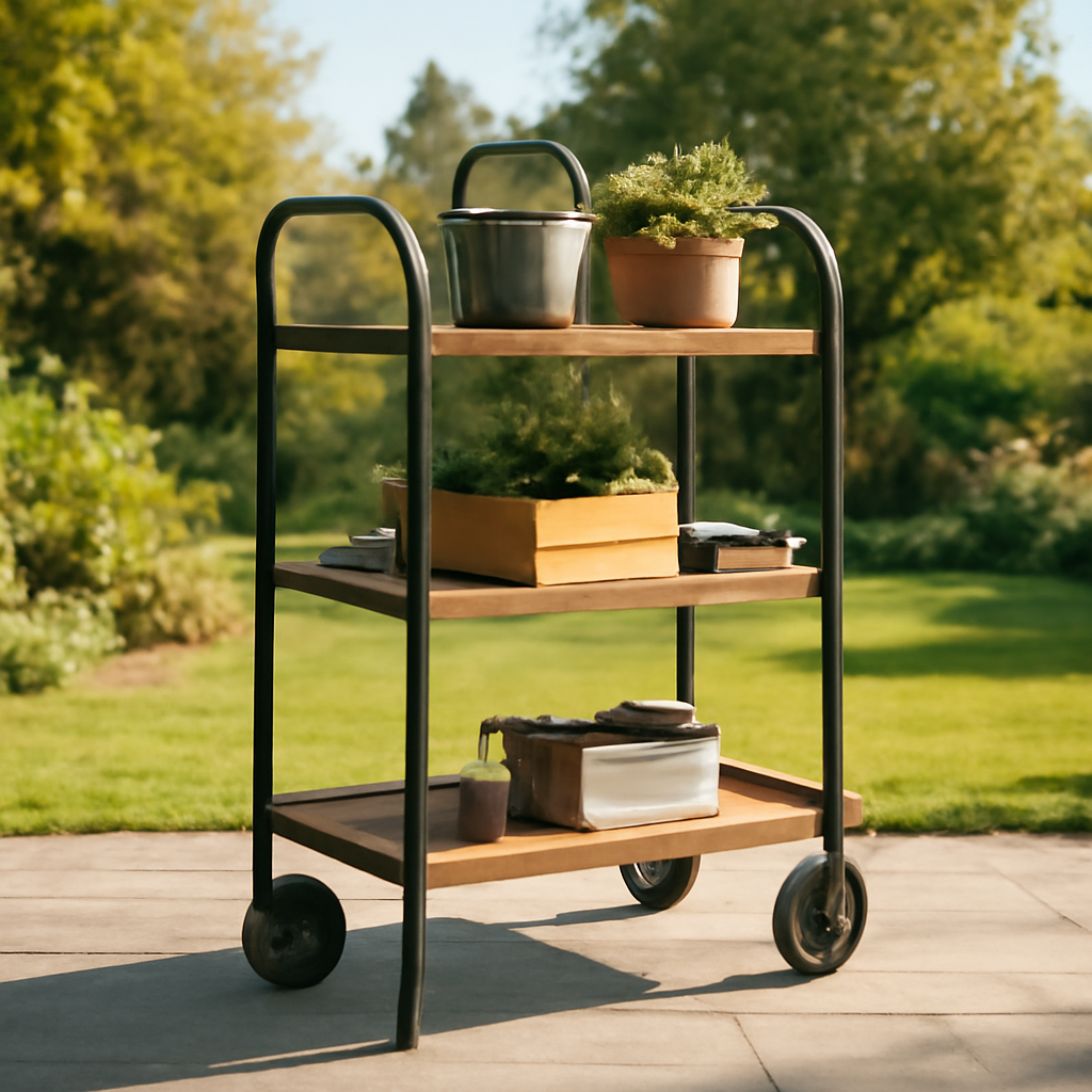 Rasentrimmer – Anwendung im Garten (KI)