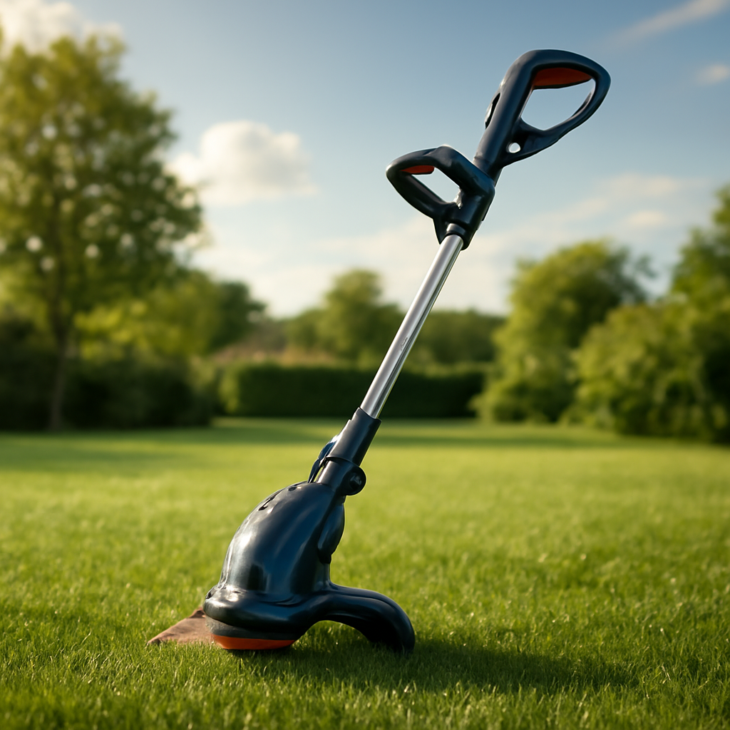 Rasentrimmer – Anwendung im Garten (AI)