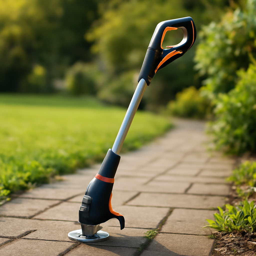 Rasentrimmer – Anwendung im Garten (AI)