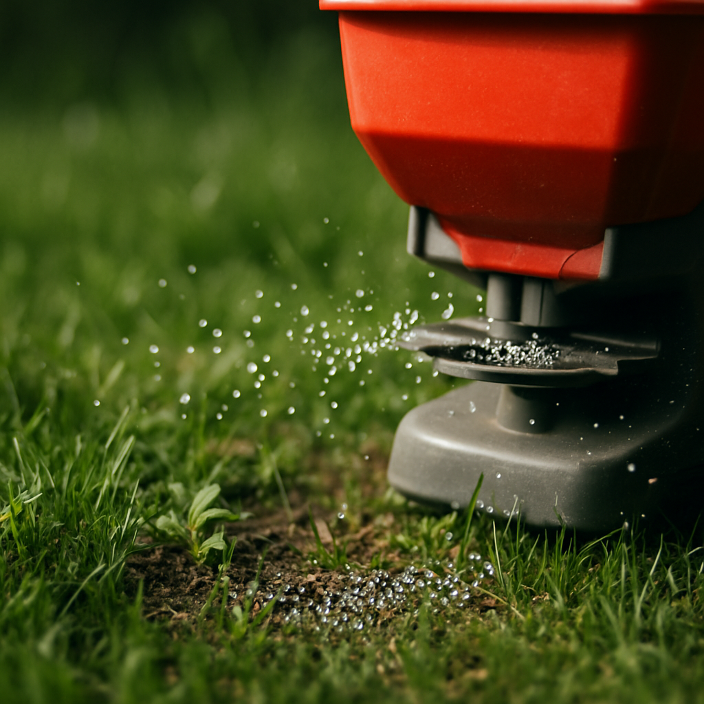 Rasentrimmer â€“ Anwendung im Garten (AI)