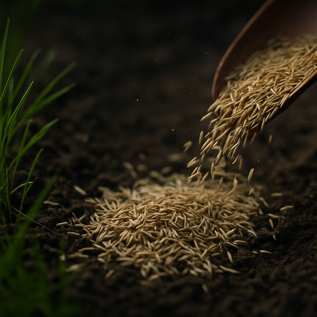 Rasentrimmer â€“ Anwendung im Garten (AI)